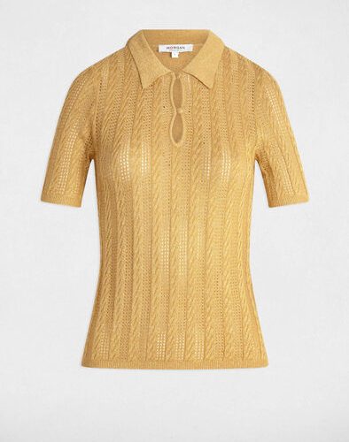 Truitje met polokraag mosterdgeel Mcabi