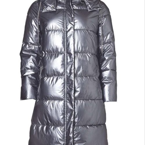 Halflange jas metallic Argente