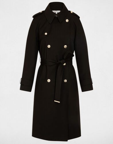 Lange trenchcoat zwart   Gtrench1