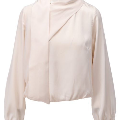 K-design Blouse met vaste sjaal B776 Birch
