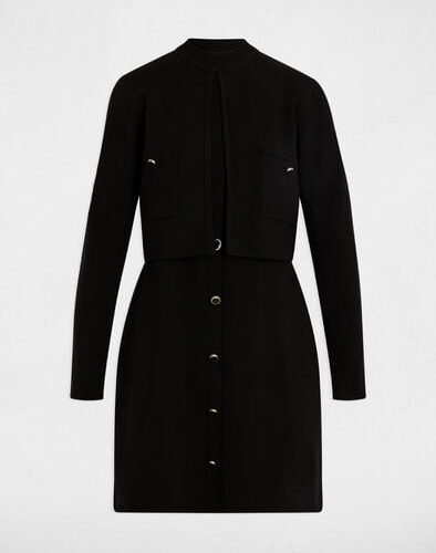 Korte 2-in-1 jurk zwart Rmcassy