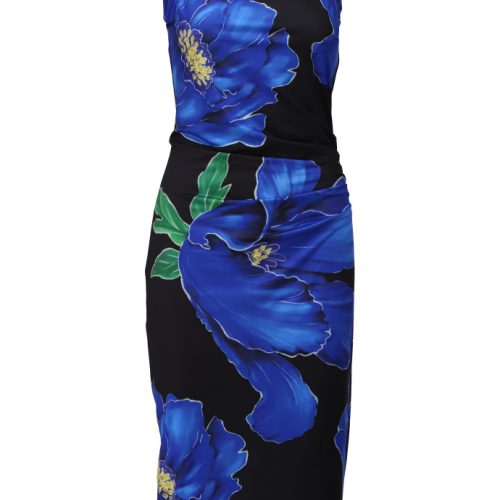 K-design  midi jurk met dessin  C320  P090