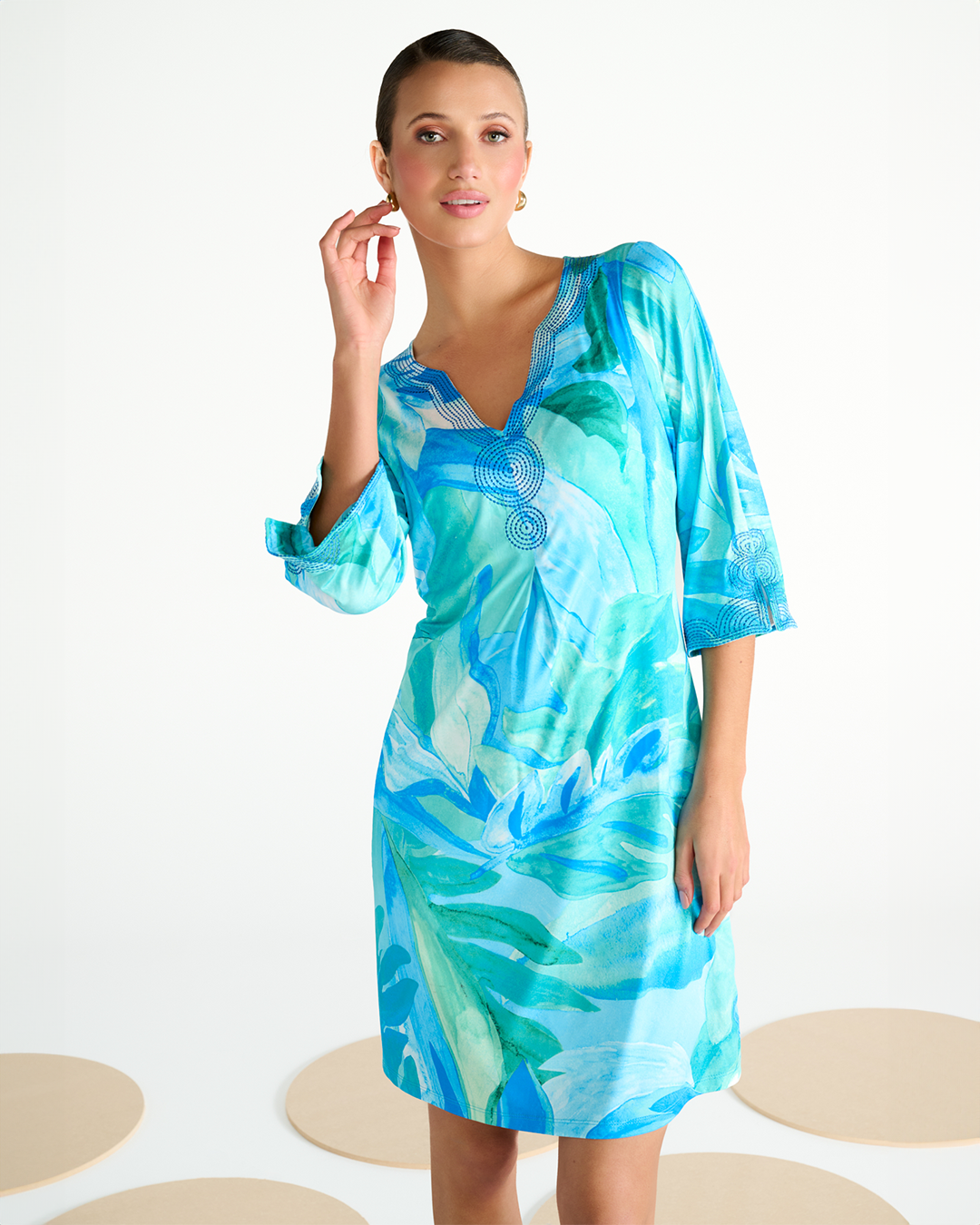 K-design Jurk met dessin C309 P102 - Afbeelding 2