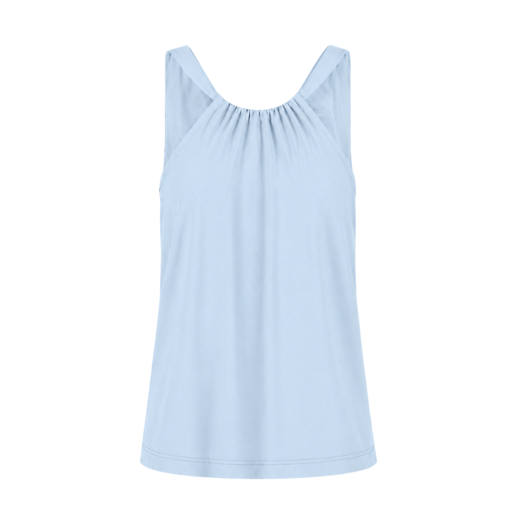 Ellen travelstof top baby blauw