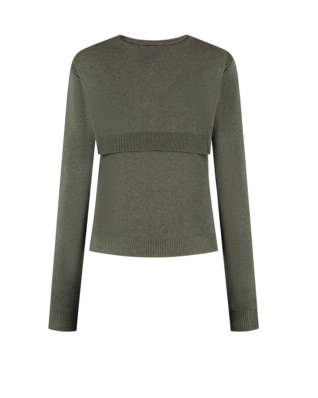 Jules Cardigan deep forest melange - Afbeelding 2