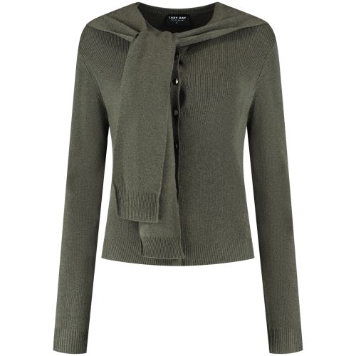 Jules Cardigan deep forest melange
