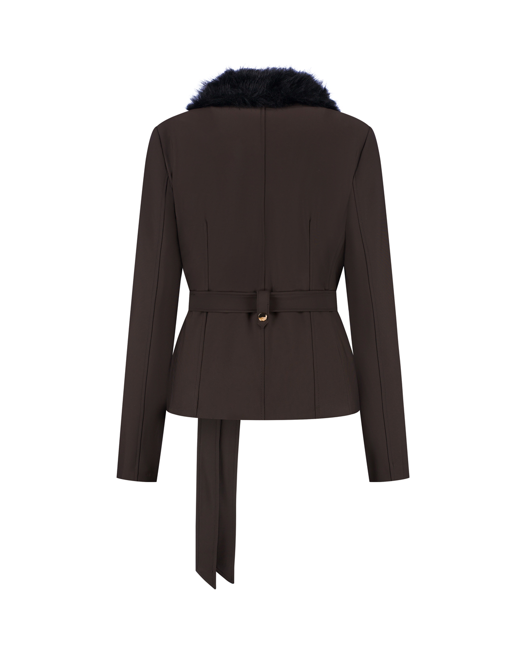 Dena bonded Blazer dark brown - Afbeelding 2