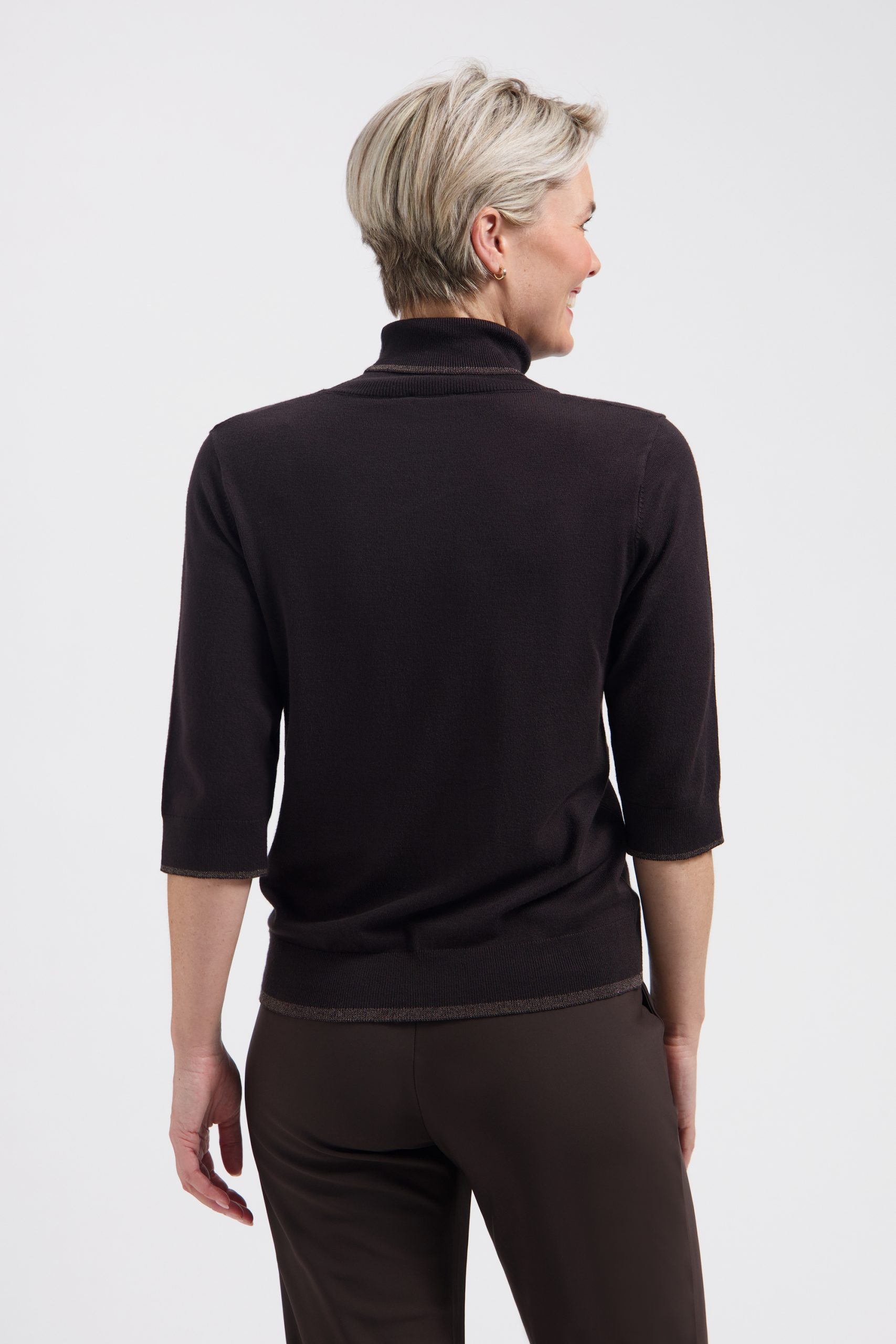Lenora sweater dark brown - Afbeelding 4