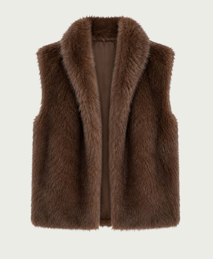 Gilet Lola brown