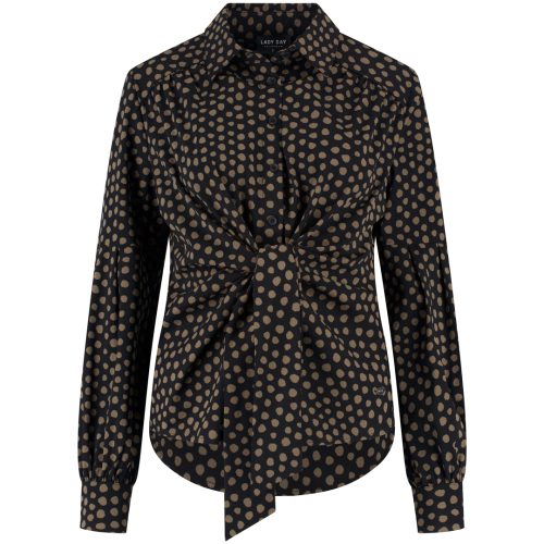 Blouse Sterre travel truffle/black
